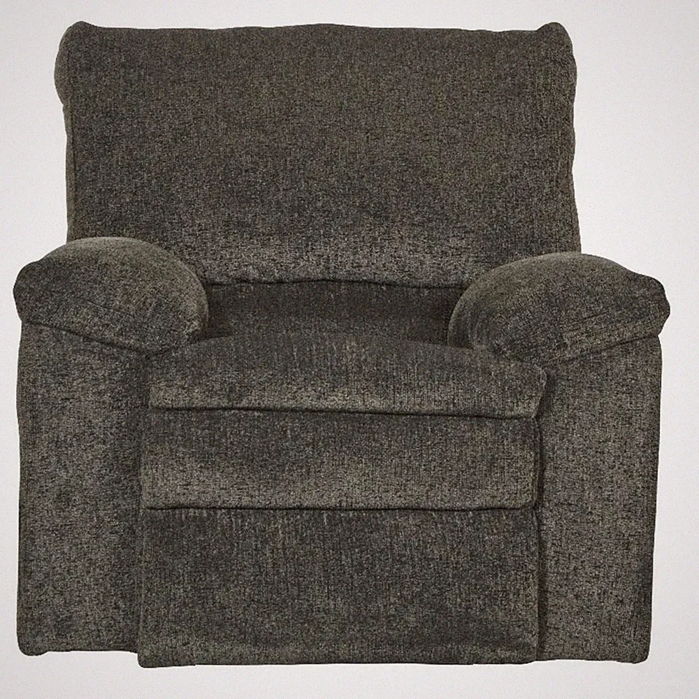 Catnapper Maxim Power Recliner in Soft Charcoal Gray Polyester Fabric