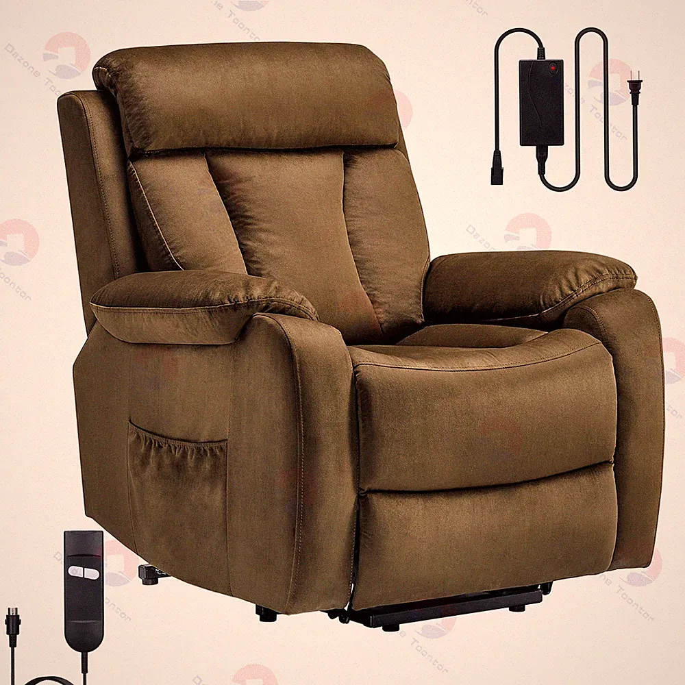 Comfortable Electric Power Lift Recliner Living Room Chair Single Sofa w/Remote