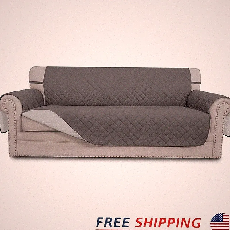 Durable Water Resistant Sofa Cover Anti Slip Reversible Pet Friendly Protector