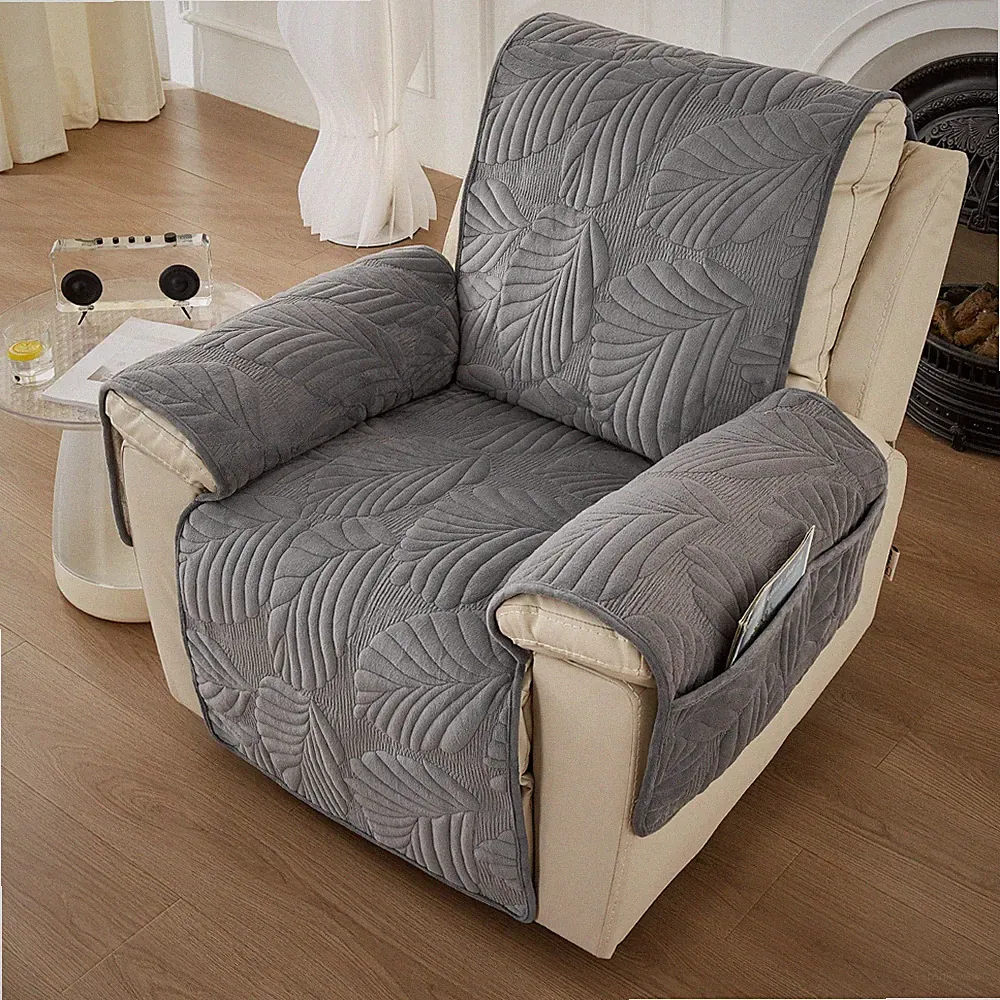 Embossed Recliner Chair Cover 89"x24" Quilted Lazy Boy Sofa Protect Pet Friendly