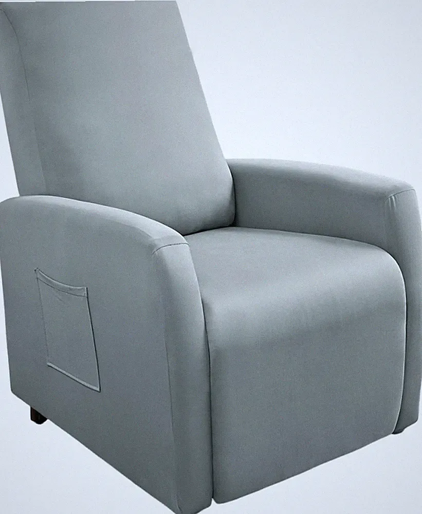 Waterproof Small Recliner Chair Covers, 4 Piece Stretch Recliner Charcoal Grey